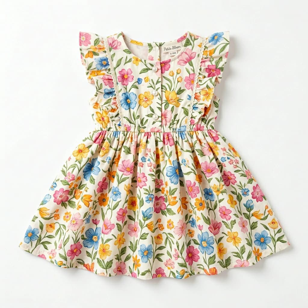 Floral Print Cotton Dress