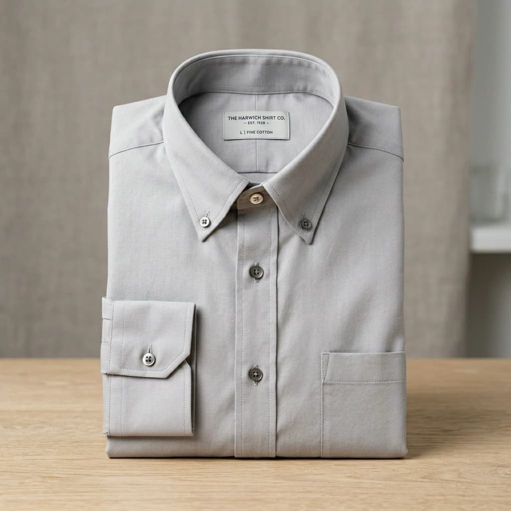 Smart Cotton Button-Up Shirt